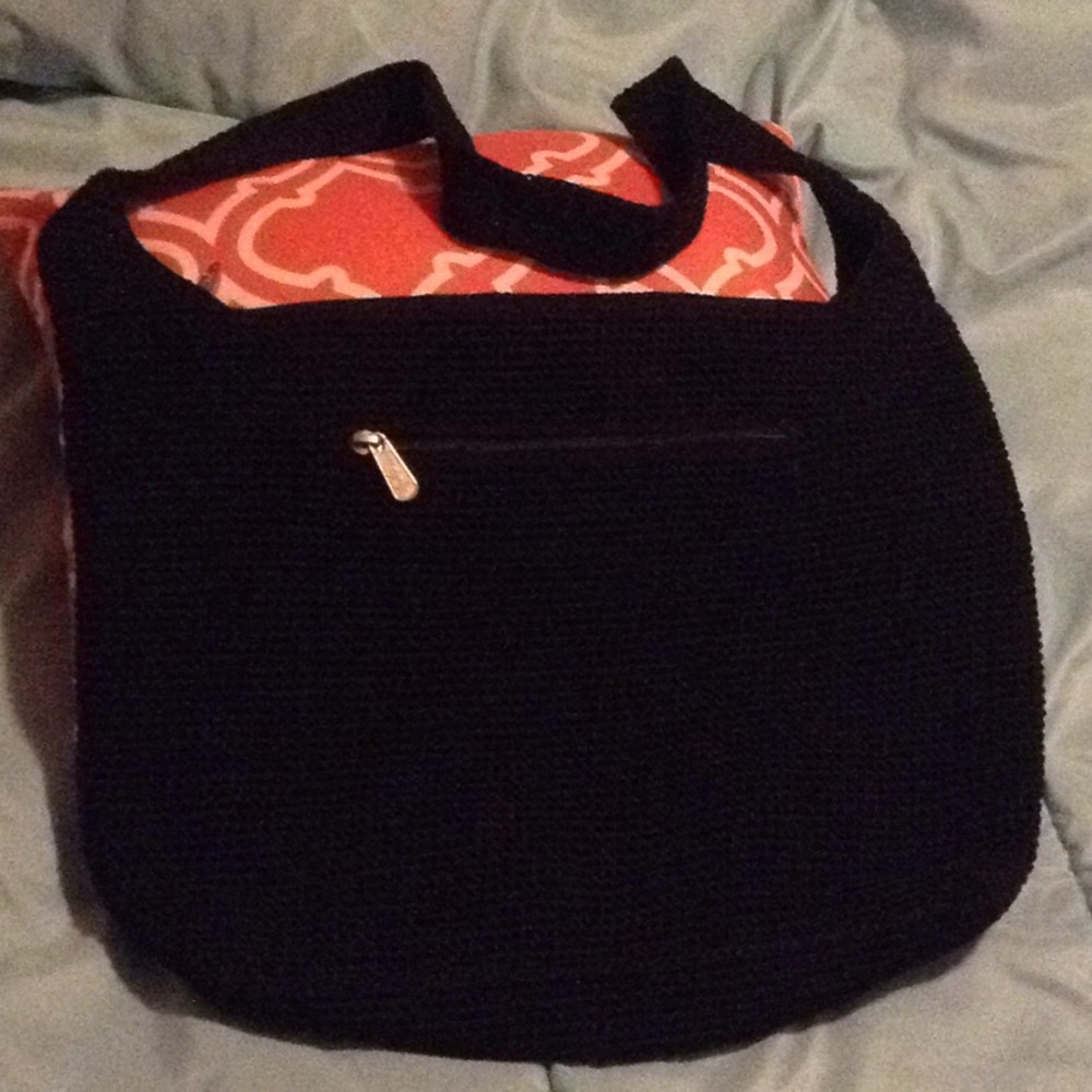 Sak, crochet black purse